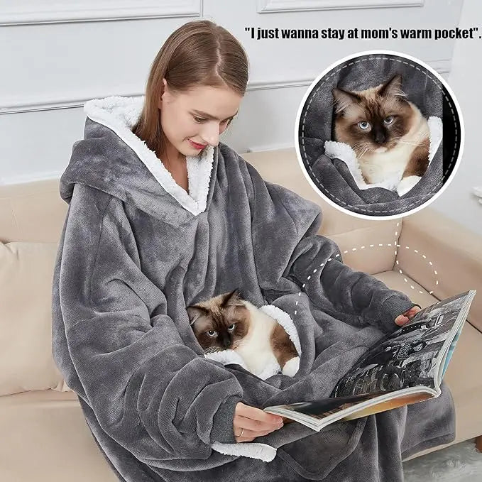Snuggie Wearable Blanket Hoodie