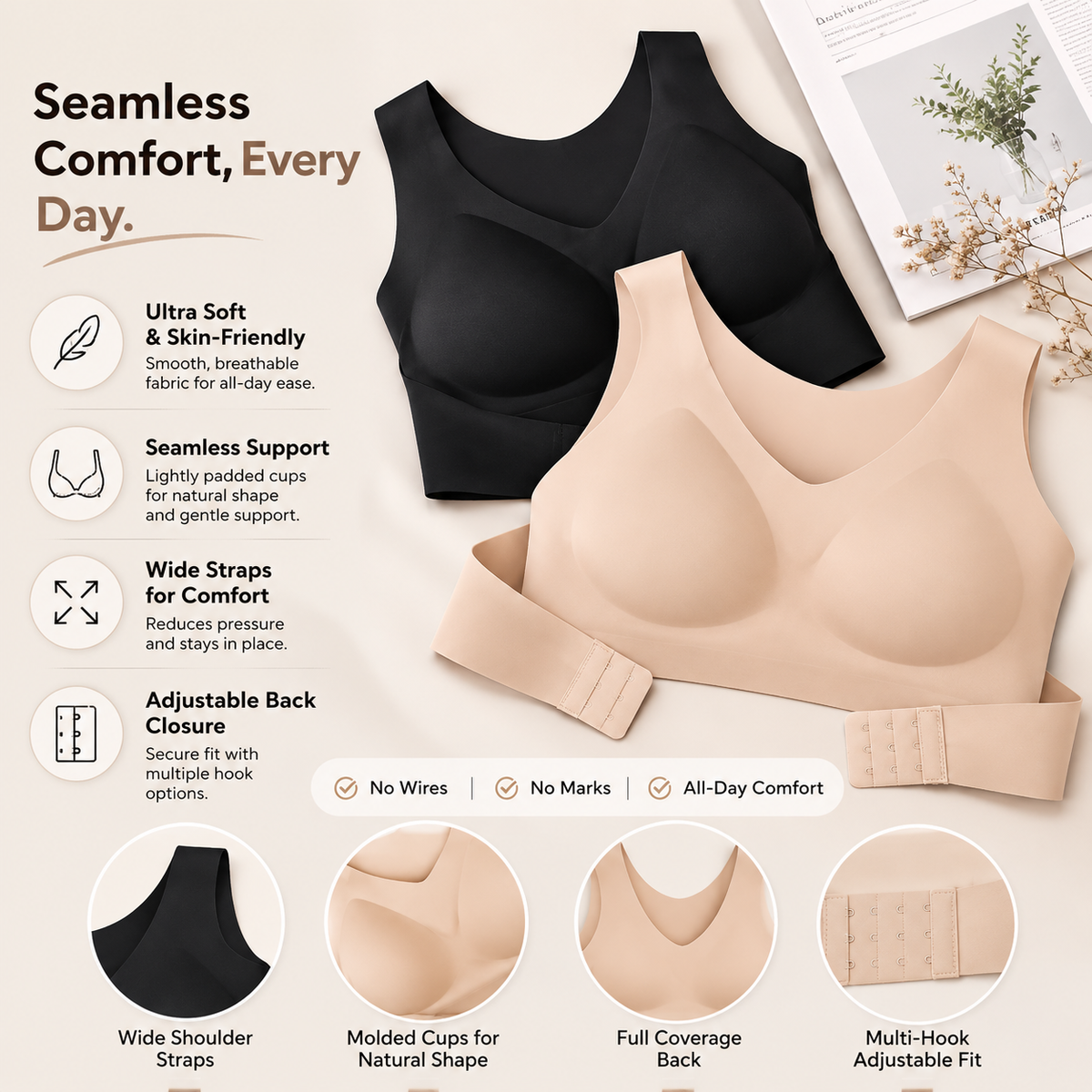 The Posture-Fix Adjustable Bralette